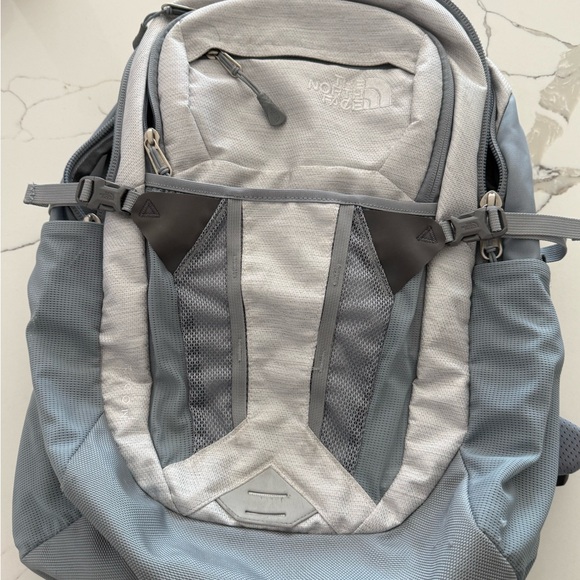 The North Face Men's Light Gray and Blue/grey Backpack - Picture 1 of 5